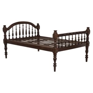 Sanu Babu Starožitná postel z teakového dřeva, 218x158x126cm