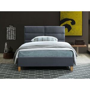 SIG Čalouněná postel SIERRA velvet šedá 120x200