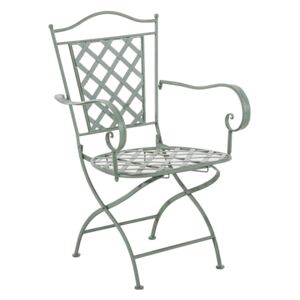 Kovová židle GS13435592 Barva Zelená antik