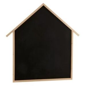 Křídová tabule ve tvaru domu s dřevěným rámem - 110*2*115,5 cm
