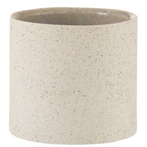 Pískový keramický obal na květináč Sand Grain L - Ø 16,5*15 cm