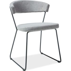 Jídelní čalouněná židle HELIX šedá