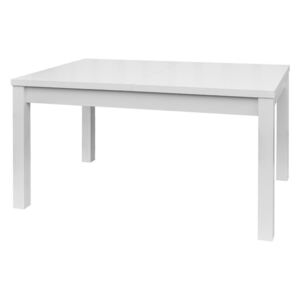 Jídelní stůl Adam 120x80 cm, bílý, rozkládací