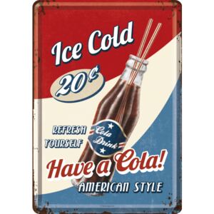 Nostalgic Art Plechová pohlednice - Ice Cold Cola
