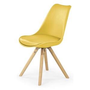 Halmar Jídelní židle K201 žlutá