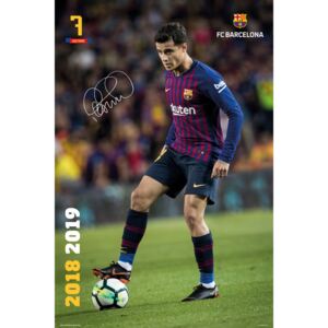 Plakát, Obraz - FC Barcelona 2018/2019 - Coutinho, (61 x 91,5 cm)