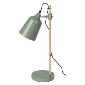 Stolní lampa Wood-like Leitmotiv (Barva - zelená, kov, dřevo)