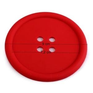 Silikonová podložka knoflík - 15 červená Stoklasa