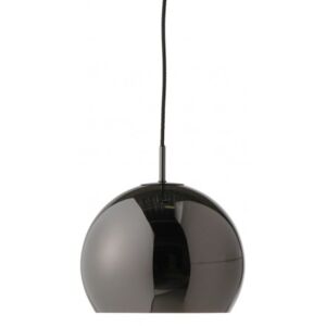 Frandsen lighting Ball Pendant, závěsné světlo Ø25 cm, černá/chrom