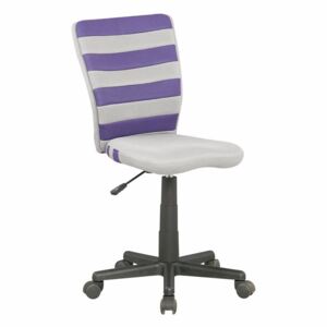 Halmar Dětská židle FUEGO, šedá/fialová