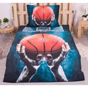 TOP Bavlněné povlečení 140x200+70x90 - Basketbal