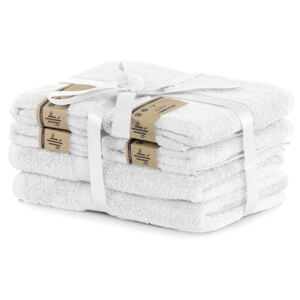 Set luxusních bambusových ručníků a osušek BAMBY 4+2 Bílý