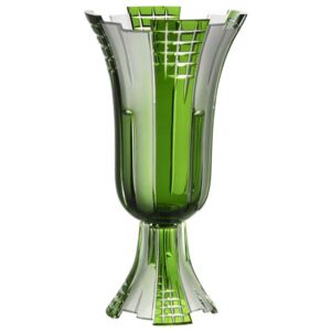 Váza Metropolis, barva zelená, výška 390 mm