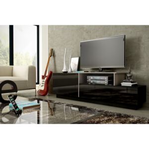 Televizní stolek SIGMA 3 (černá-dub sonoma) (Moderní RTV televizní)