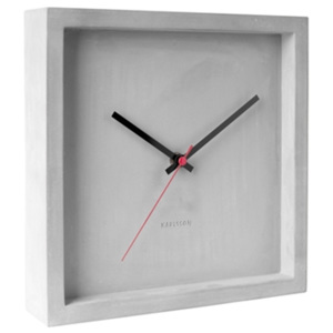 Karlsson Betonové nástěnné hodiny - Karlsson Franky Concrete, 25x25 cm