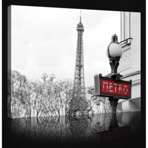 Postershop Obraz na plátně: Paříž (metro) - 75x100 cm