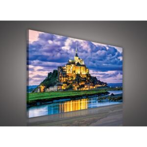 Postershop Obraz na plátně: Mont Saint-Michel - 75x100 cm