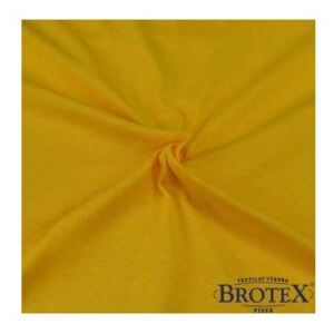 Brotex Luxusní jersey prostěradlo žluté, 70 x 140 cm