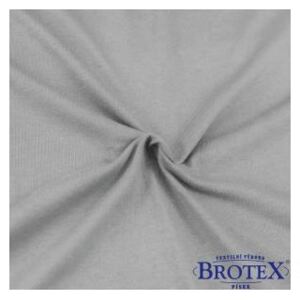 Brotex Luxusní jersey prostěradlo šedé 100 x 200 cm