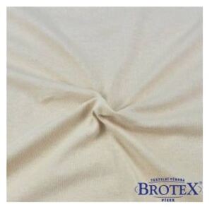 Brotex Luxusní jersey prostěradlo béžové, 70 x 140 cm