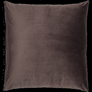 Dekorační polštář tmavě hnědý 65 x 65 cm