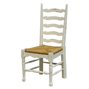 Bramble Furniture Jídelní židle English, bílá patina