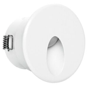 ILed 85543W70 Quara65_R, bílé zápustné LED svítidlo do stěny, 1x2W 3000K, průměr 6,2cm, IP65