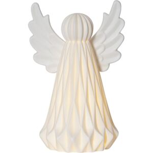 Star Trading, LED dekorační anděl VINTER 19 cm | bílá