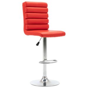 Barová židle Selma - umělá kůže | červená