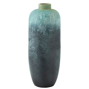 Azurová keramická dekorační váza Vintage - Ø 35*93cm