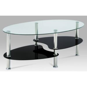 Konferenční stolek GCT-302 GBK1 sklo / leštěný nerez