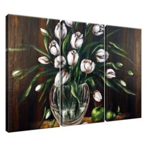 Obraz na plátně Malované tulipány 90x60cm 2367A_3J