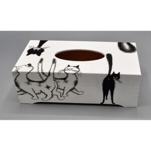 Krabička na kapesníky, kapesníkovník Kočky (truhlička) II