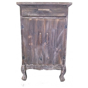 Antique noční stolek z Jedlového dřeva