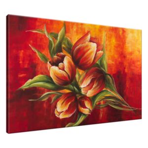 Ručně malovaný obraz Abstraktní tulipány 120x80cm RM1616A_1B