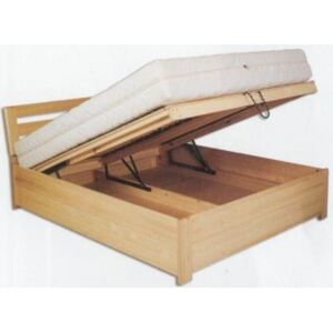 Drewmax Dřevěná postel 120x200 buk LK195 buk