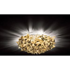 Slamp Veli Gold large, designové stropní svítidlo ve zlaté úpravě, 2x10W E27, prům. 78cm