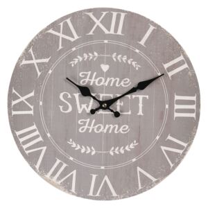 Nástěnné hodiny Home Sweet Home – Ø 34*4 cm / 1*AA