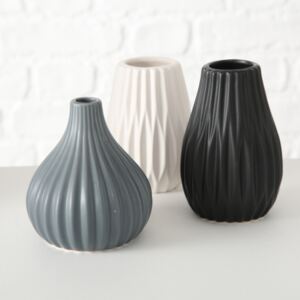 Váza Boltze Wilma keramika 3 druhy (cena za ks) 12x6 cm