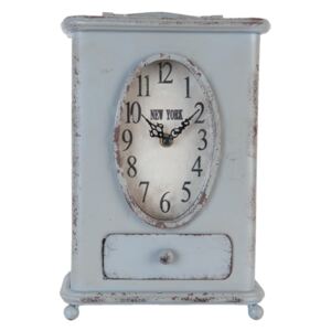 Vintage stolní hodiny s patinou New York - 20*13*30 cm / 1*AA