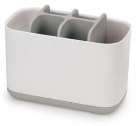 Stojánek na kartáčky Bathroom EasyStore | velký | bílý/šedý