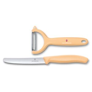 VICTORINOX Sada nože a škrabky Swiss Classic oranžová