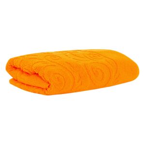 Rychleschnoucí žakárový ručník RENESA oranžový