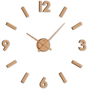Měděné designové nástěnné nalepovací hodiny JVD HC20.2 (Měděné levné nalepovací hodiny)