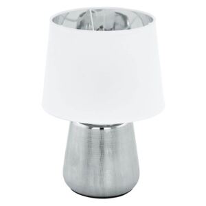 Moderní stolní lampa MANALBA 1, 1xE14, 40W, stříbrnobílá Eglo MANALBA 1 99329