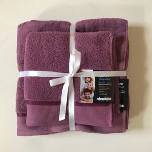 Dárková sada ručníků mikrobavlna fialová