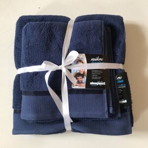 Dárková sada ručníků mikrobavlna námořnická modrá