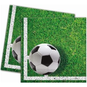 Papírové ubrousky Fotbal 33x33 cm, 20 ks - GoDan