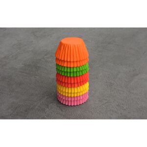 Cukrářské košíčky pečné na pralinky a kuličky barevné 25x18 mm - 200 ks -