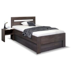 Zvýšená postel s úložným prostorem NICOLAS, 90x200, masiv buk